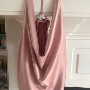 Pink Silk Dress Top